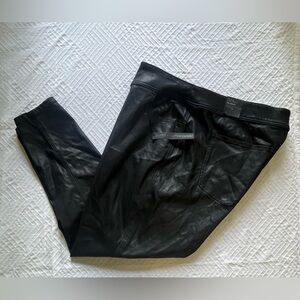 Lane Bryant Black Shiny Jeans Plus size 26 High Rise Super Stretch Skinny NWT